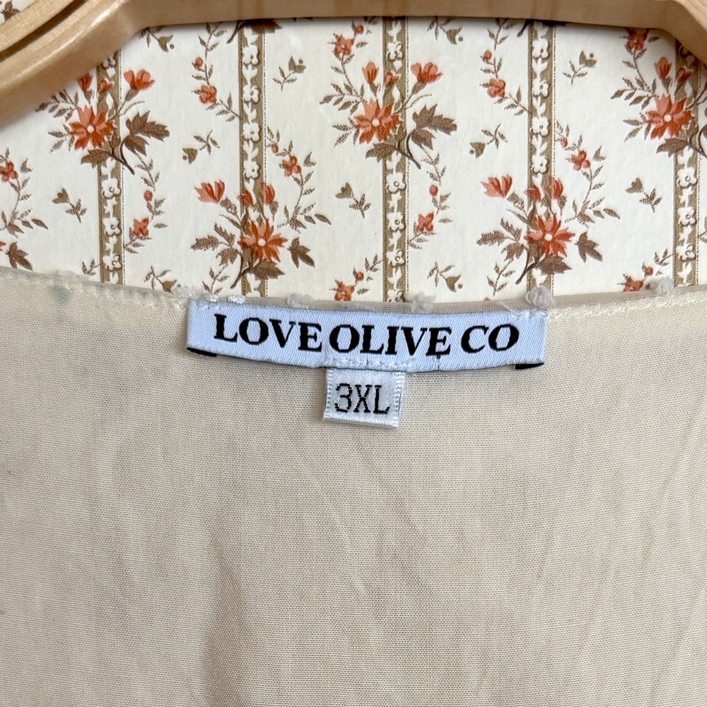 Love Olive Co Timeless Beauty Swiss Dot Floral Embroidered Maxi Dress | 3X - Picture 7 of 9